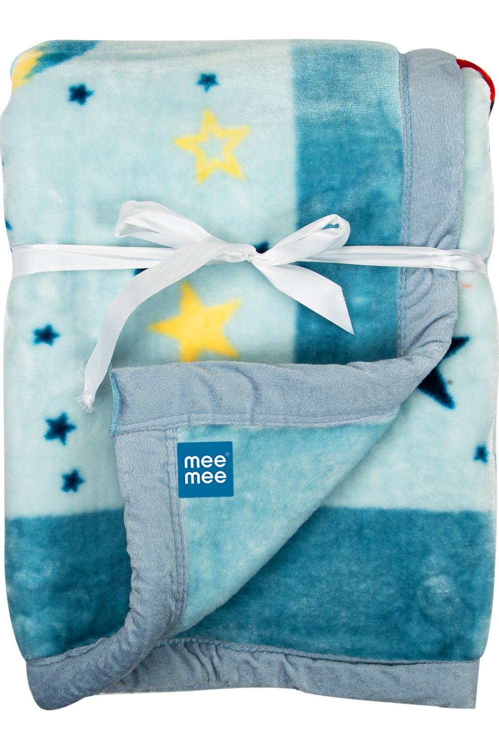 Mee Mee Soft Baby Blanket (Blue)
